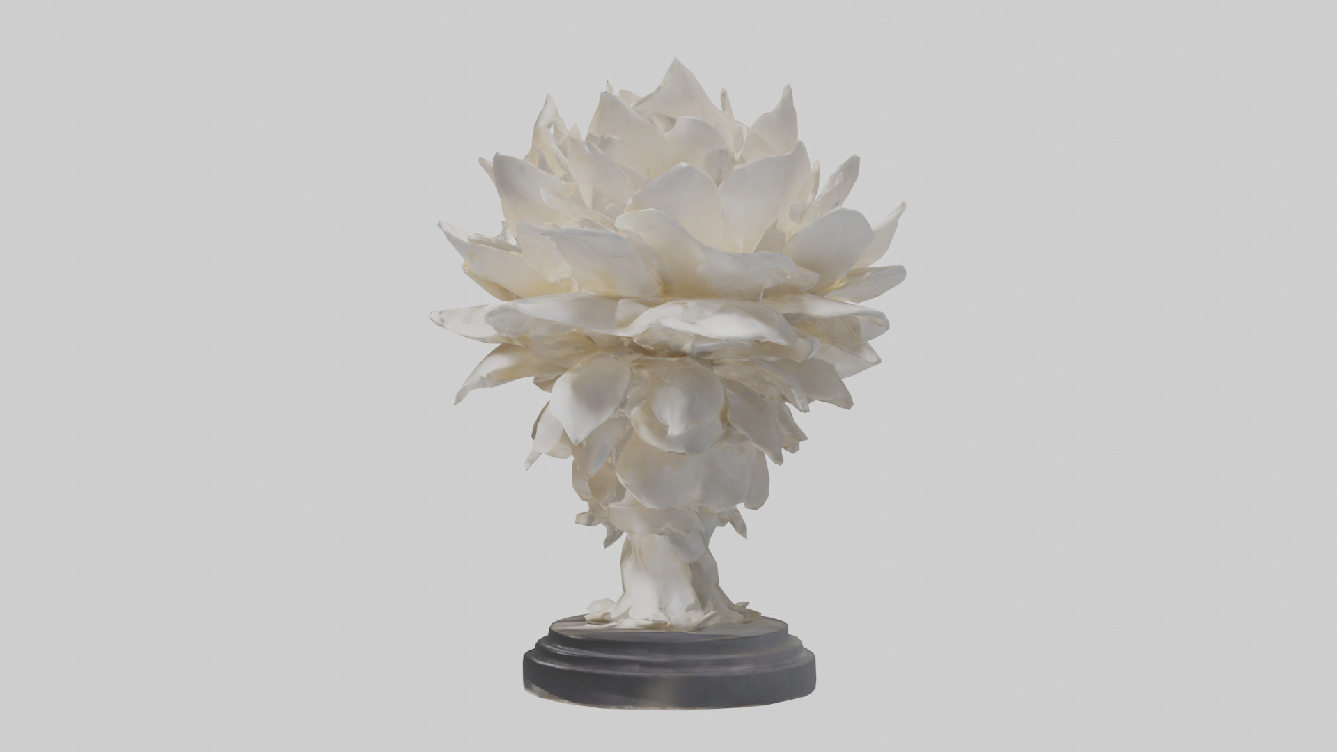 Petal Formation Statue model Low-poly 3D model_12