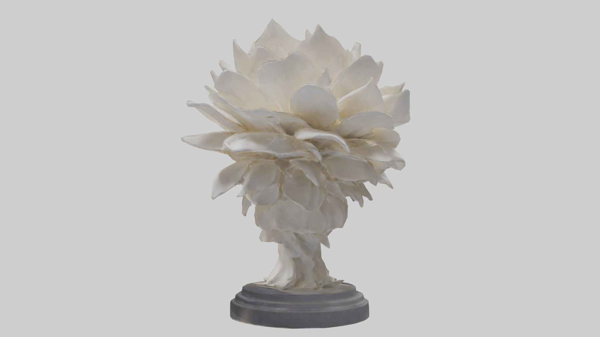 Petal Formation Statue model Low-poly 3D model_1