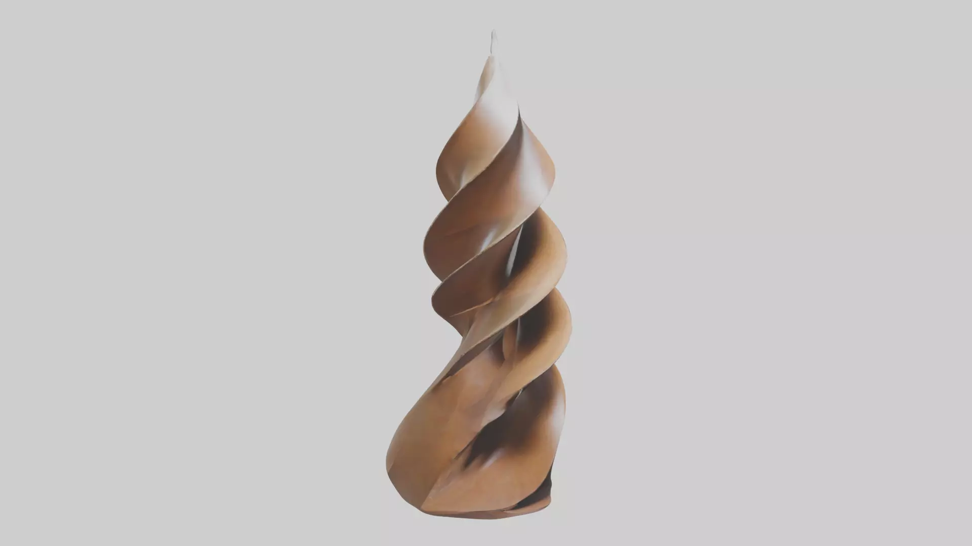 Petal Spiral Sculpture model Low-poly 3D model_0