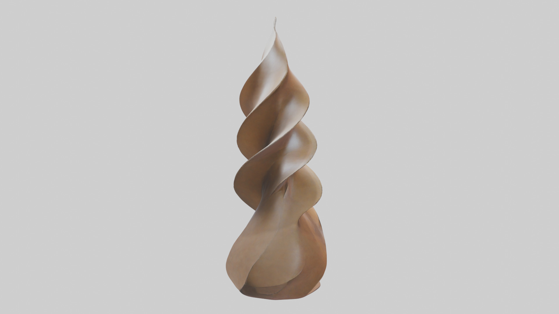 Petal Spiral Sculpture model Low-poly 3D model_4
