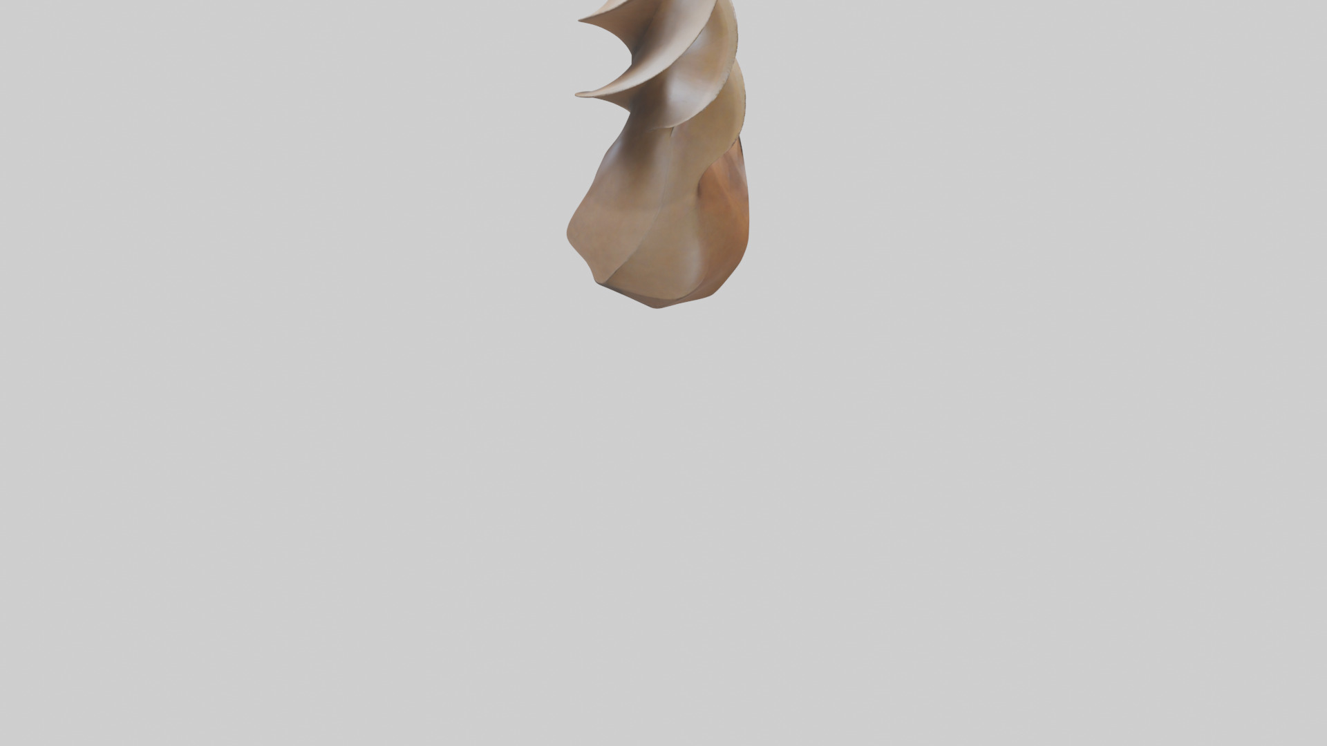 Petal Spiral Sculpture model Low-poly 3D model_6