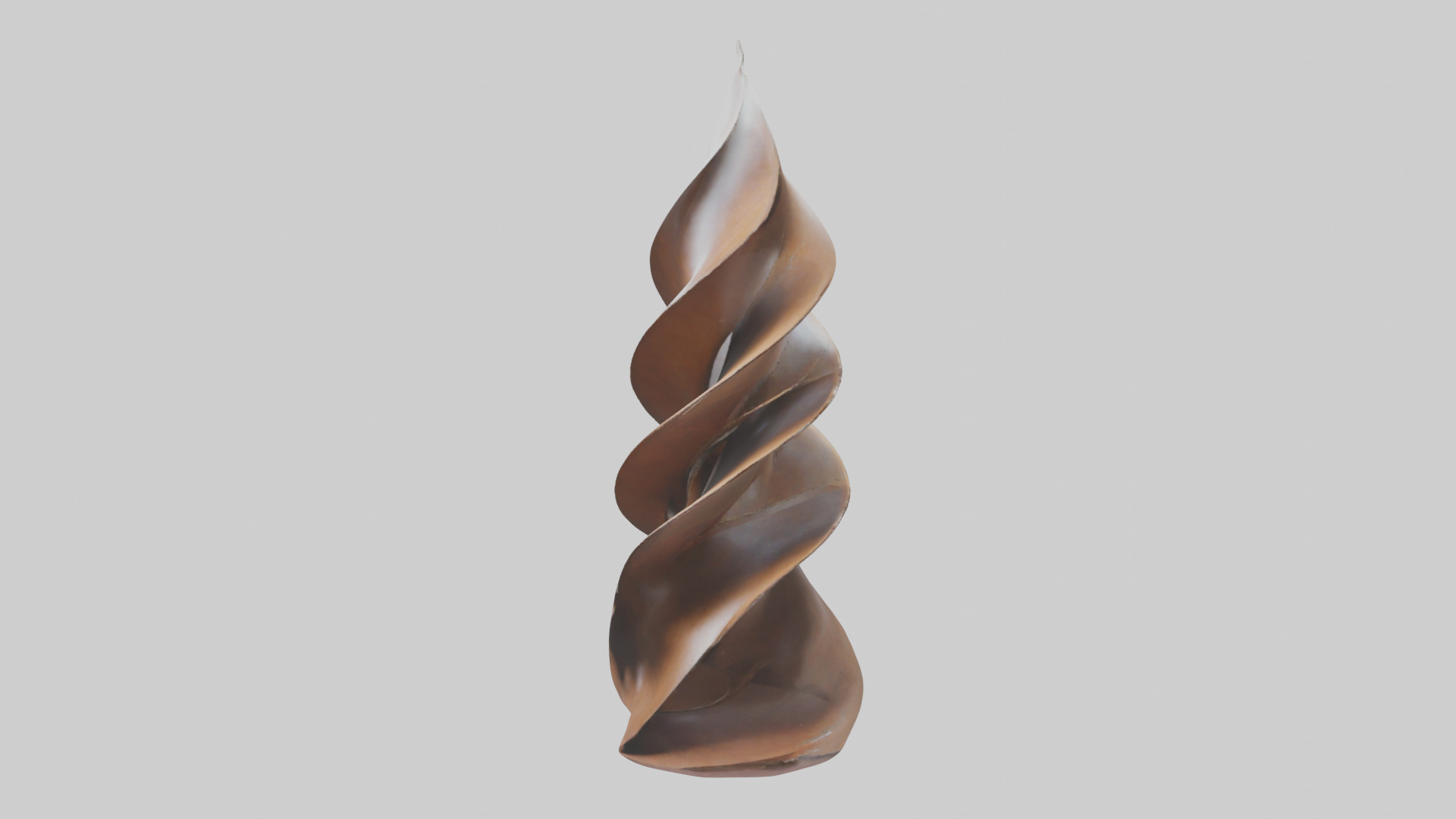Petal Spiral Sculpture model Low-poly 3D model_1