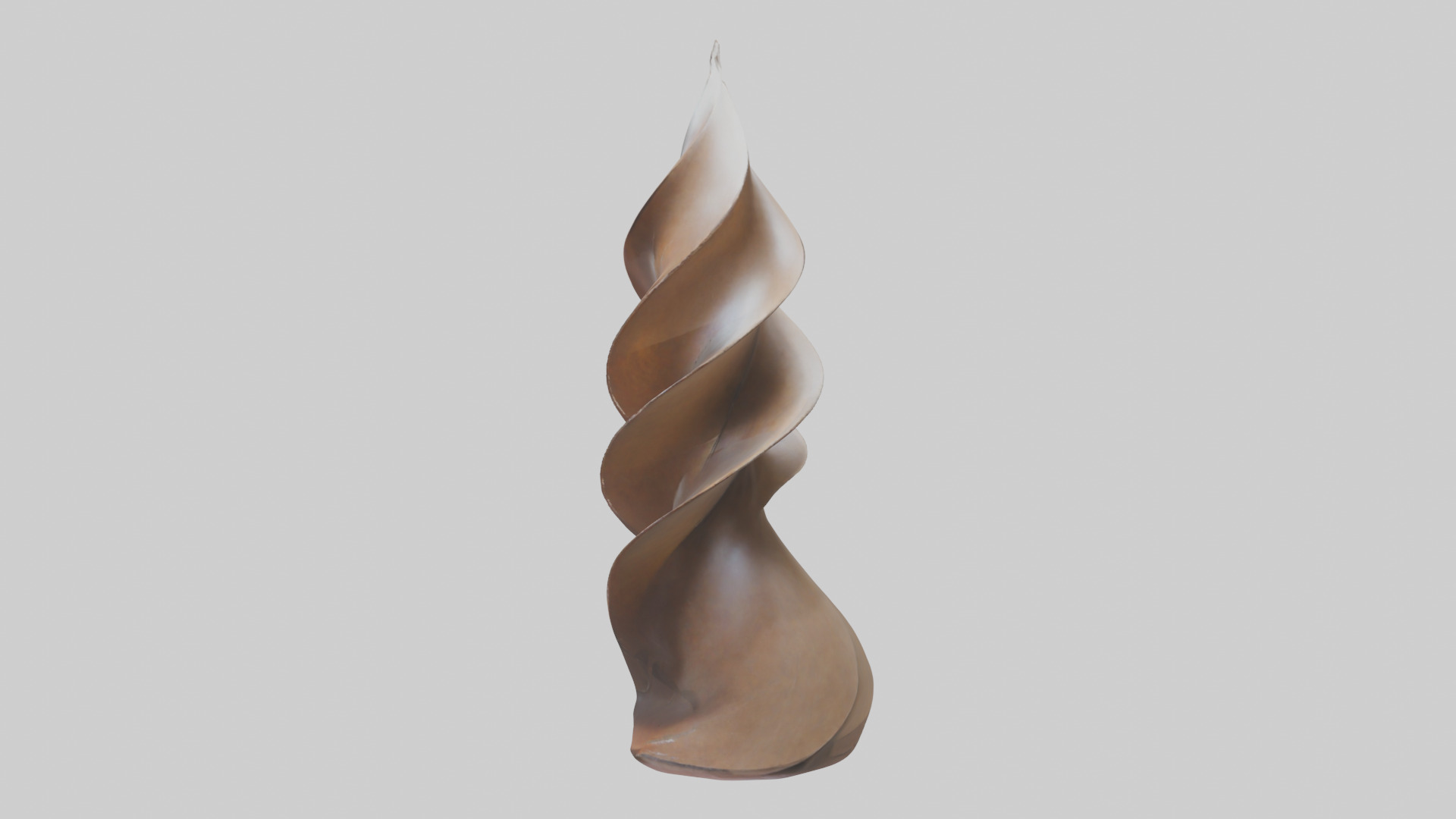 Petal Spiral Sculpture model Low-poly 3D model_3