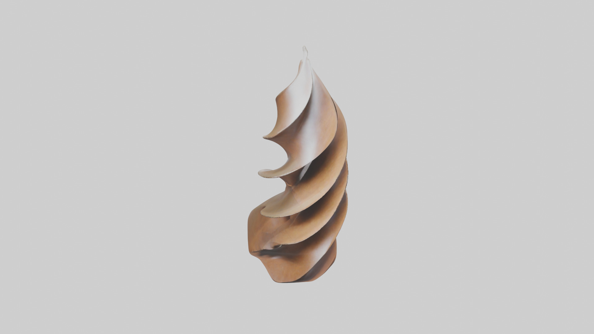Petal Spiral Sculpture model Low-poly 3D model_16