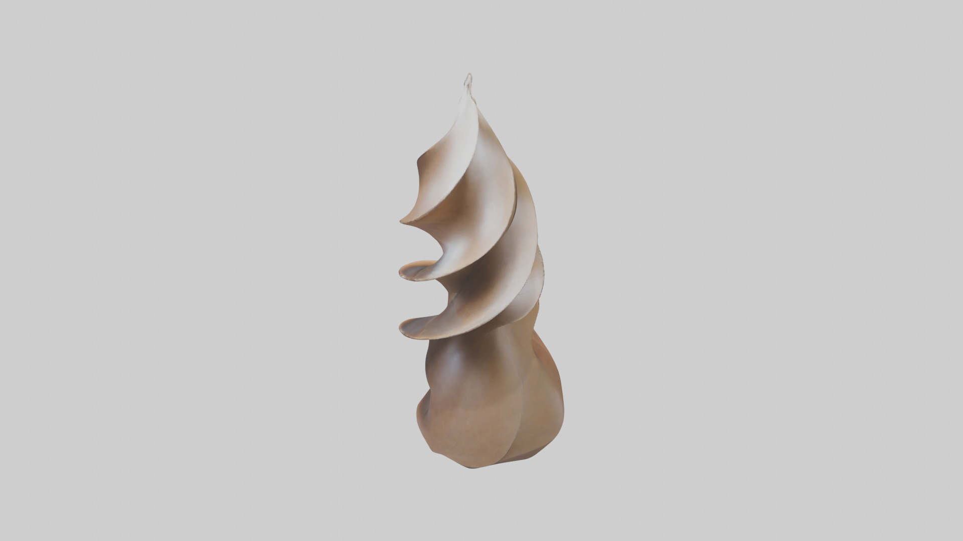 Petal Spiral Sculpture model Low-poly 3D model_15