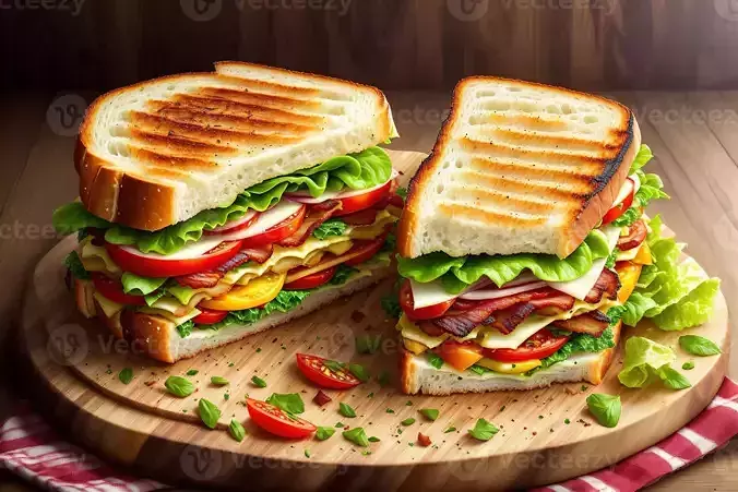 Realistic Sandwich Meal