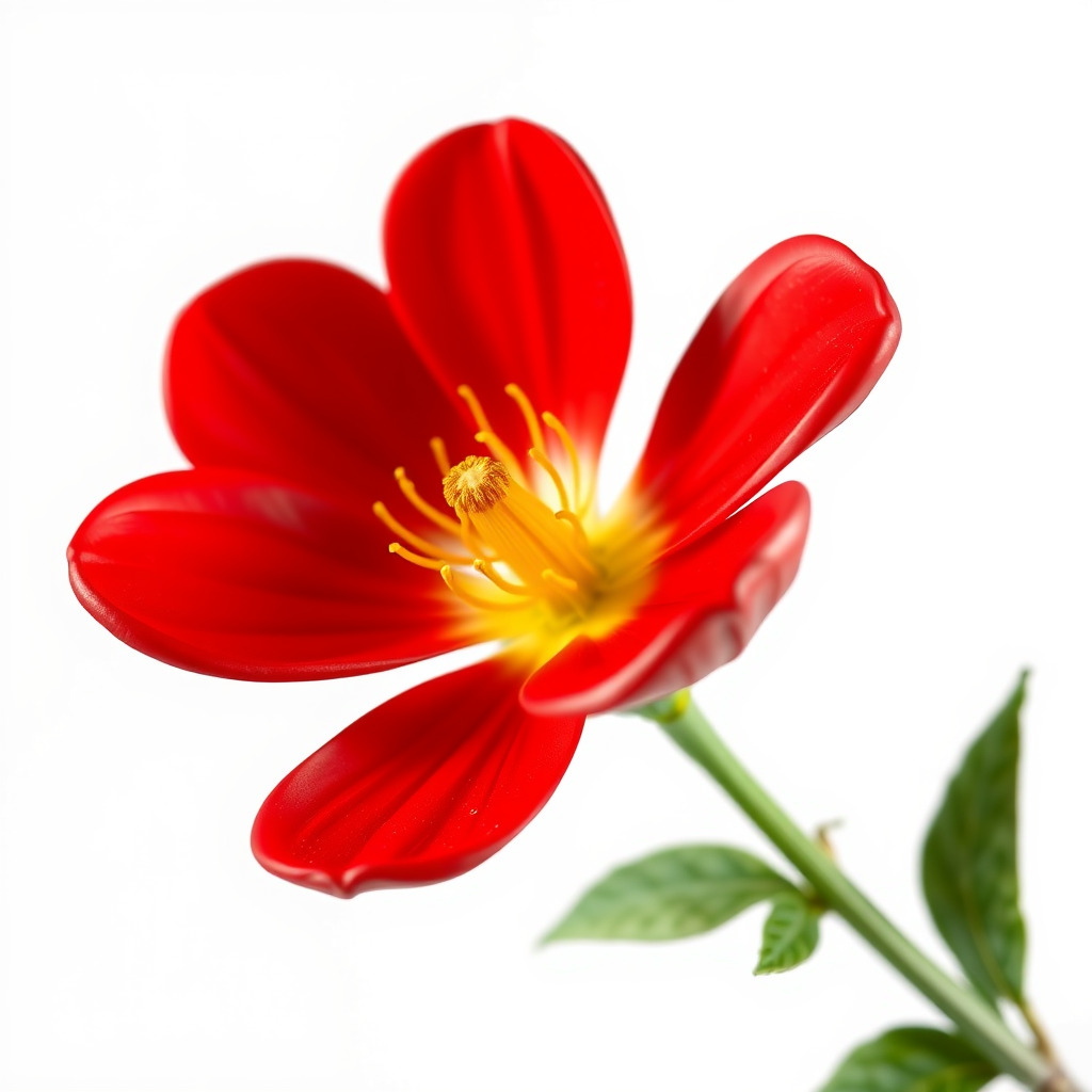 Vivid Red Floral Realistic Model Pack Low-poly 3D model_4