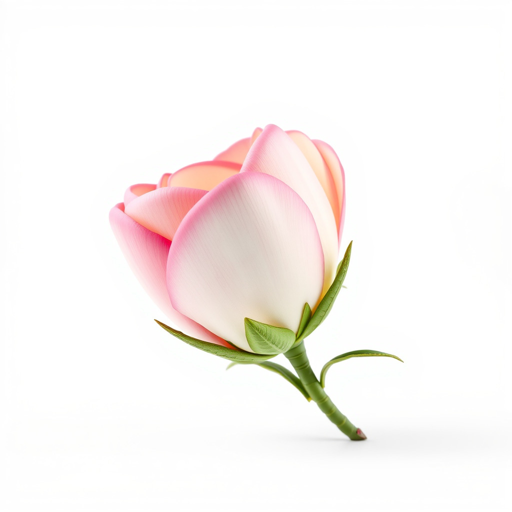 Elegant Gradient Flower 3D Sculpture Model Pack Low-poly 3D model_3
