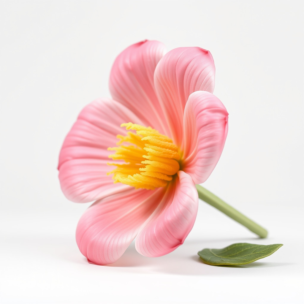 Delicate Pink Blossom Flower model pack Low-poly 3D model_4