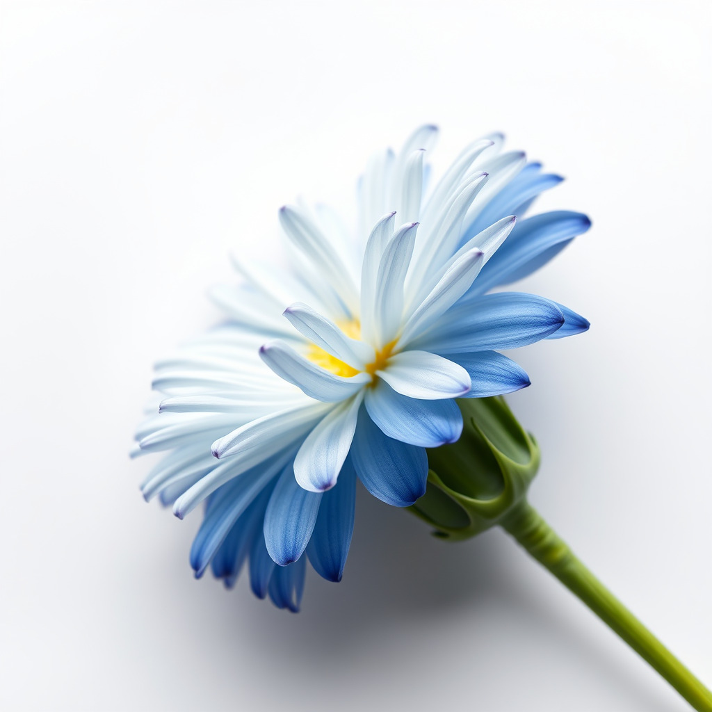 Bicolor Cornflower Realistic Flower model pack Low-poly 3D model_3