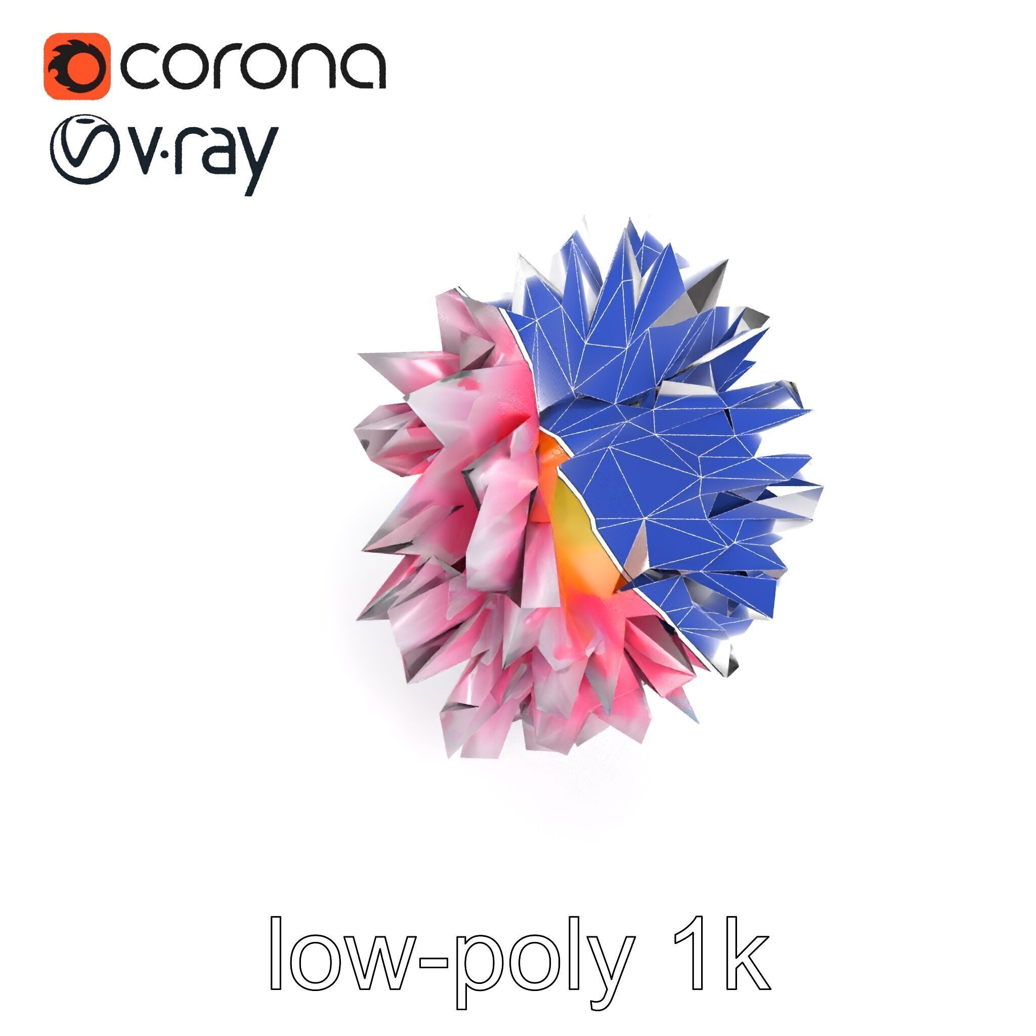 Leucanthemum Bicolor Gradient Petals model pack Low-poly 3D model_15