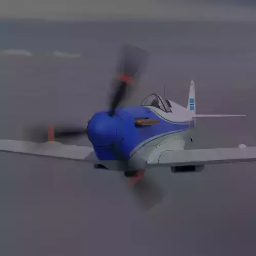 Supermarine Spitfire civil registration 3D model