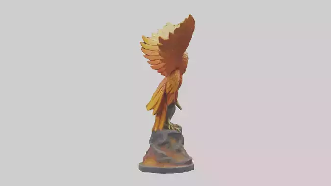 Phoenix Guardian statue model