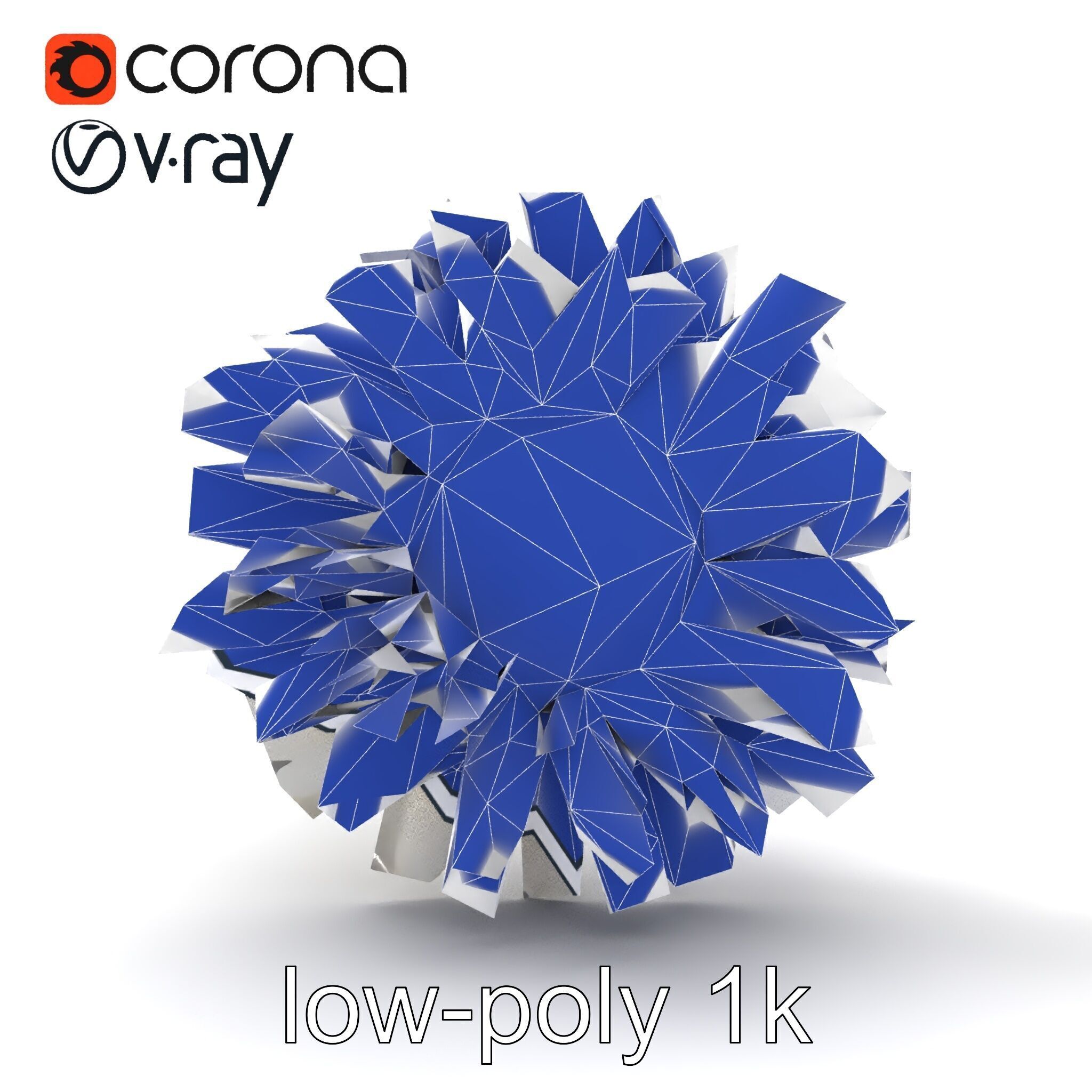 Leucanthemum Vulgare Realistic Flower Model Pack Low-poly 3D model_31