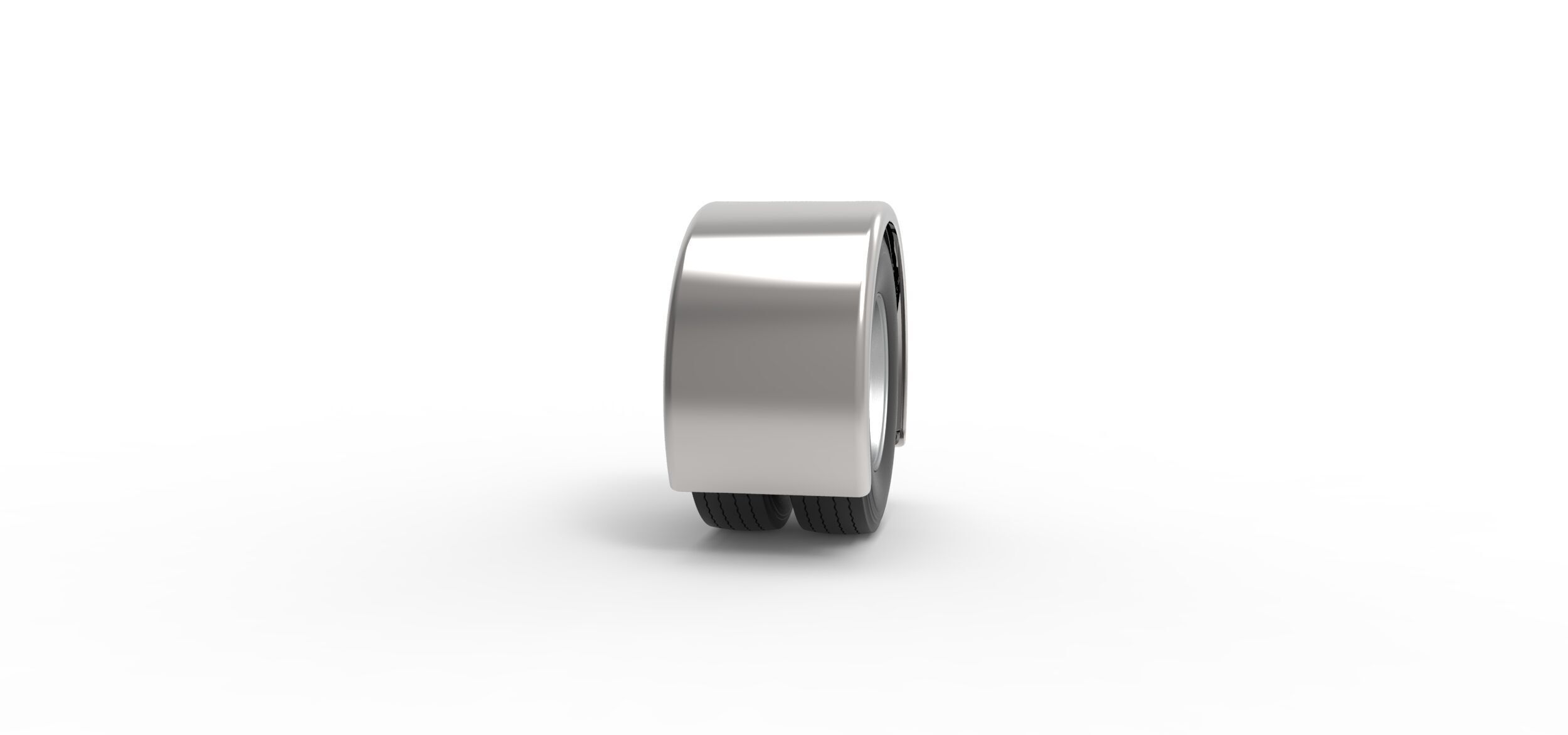 Semi truck Rear fenders Set 2 Scale 1 to 25 3D print model_34