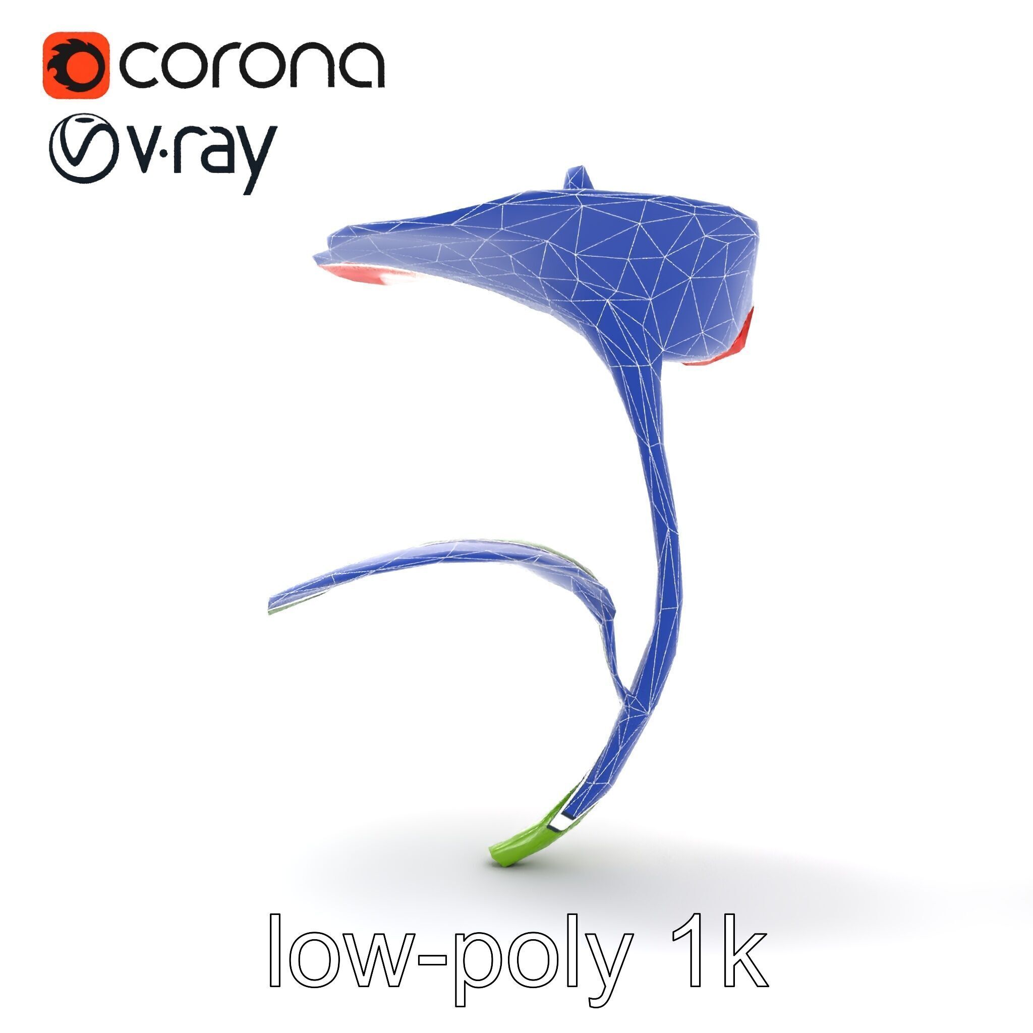 Miniature Anthurium Minor with Bright Petals model pack Low-poly 3D model_30