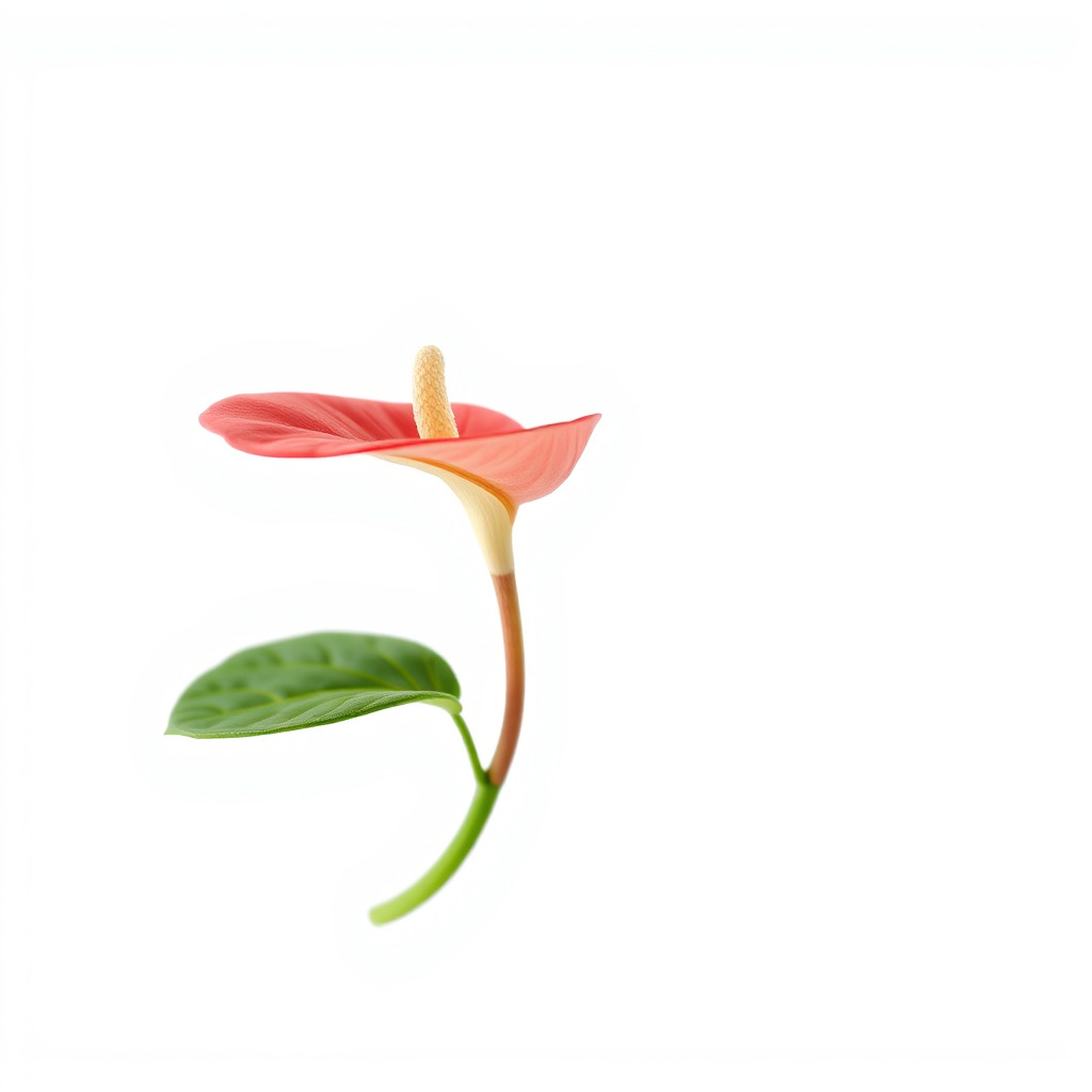 Miniature Anthurium Minor with Bright Petals model pack Low-poly 3D model_4