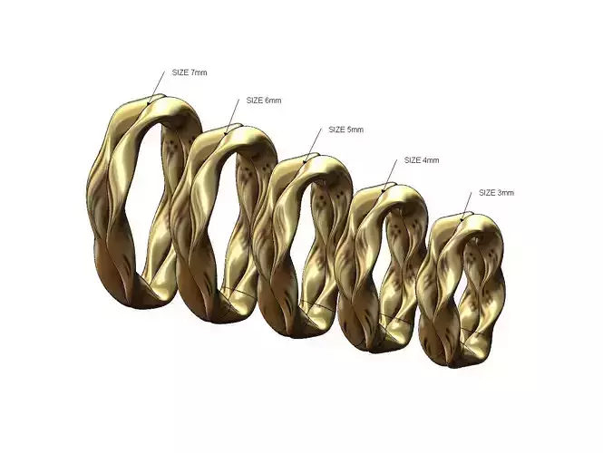 Mirrored oval wire double twisted bail link