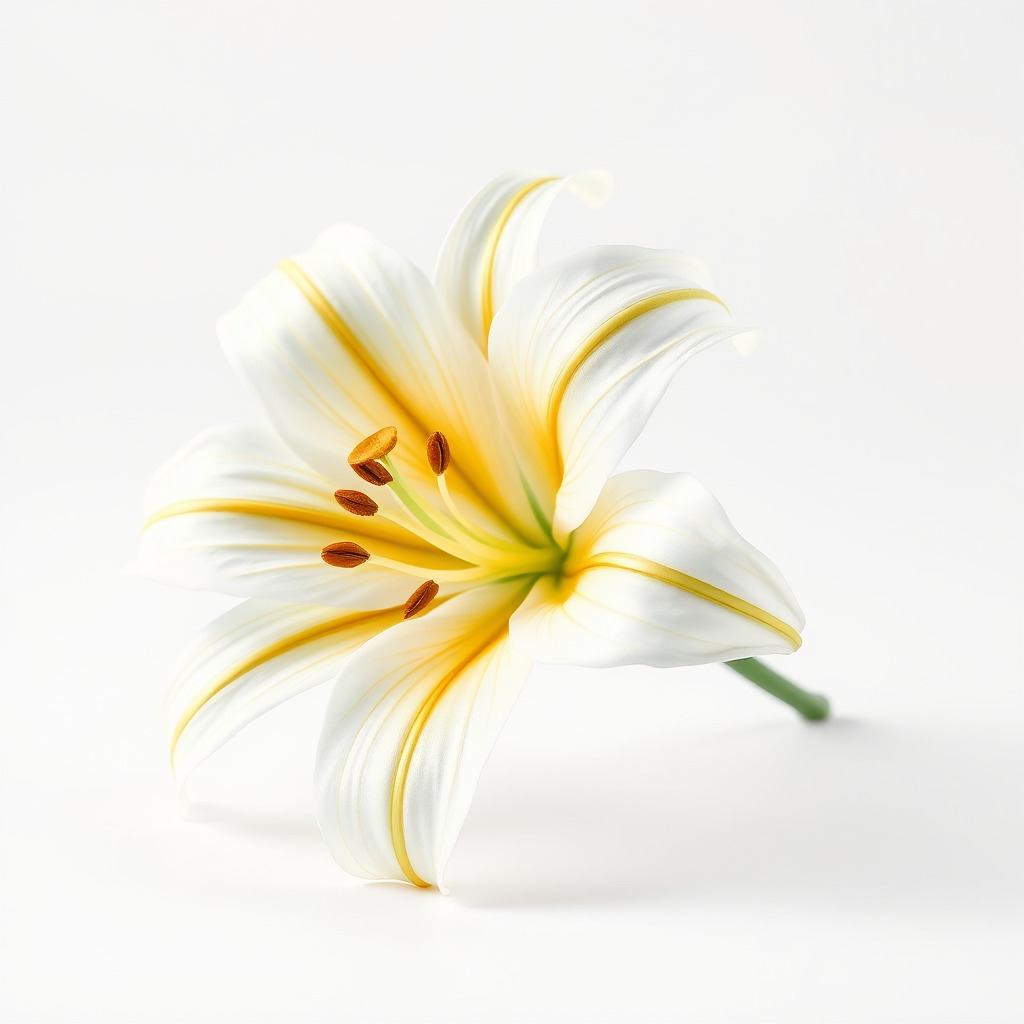 Golden Lily Flower model pack Low-poly 3D model_4