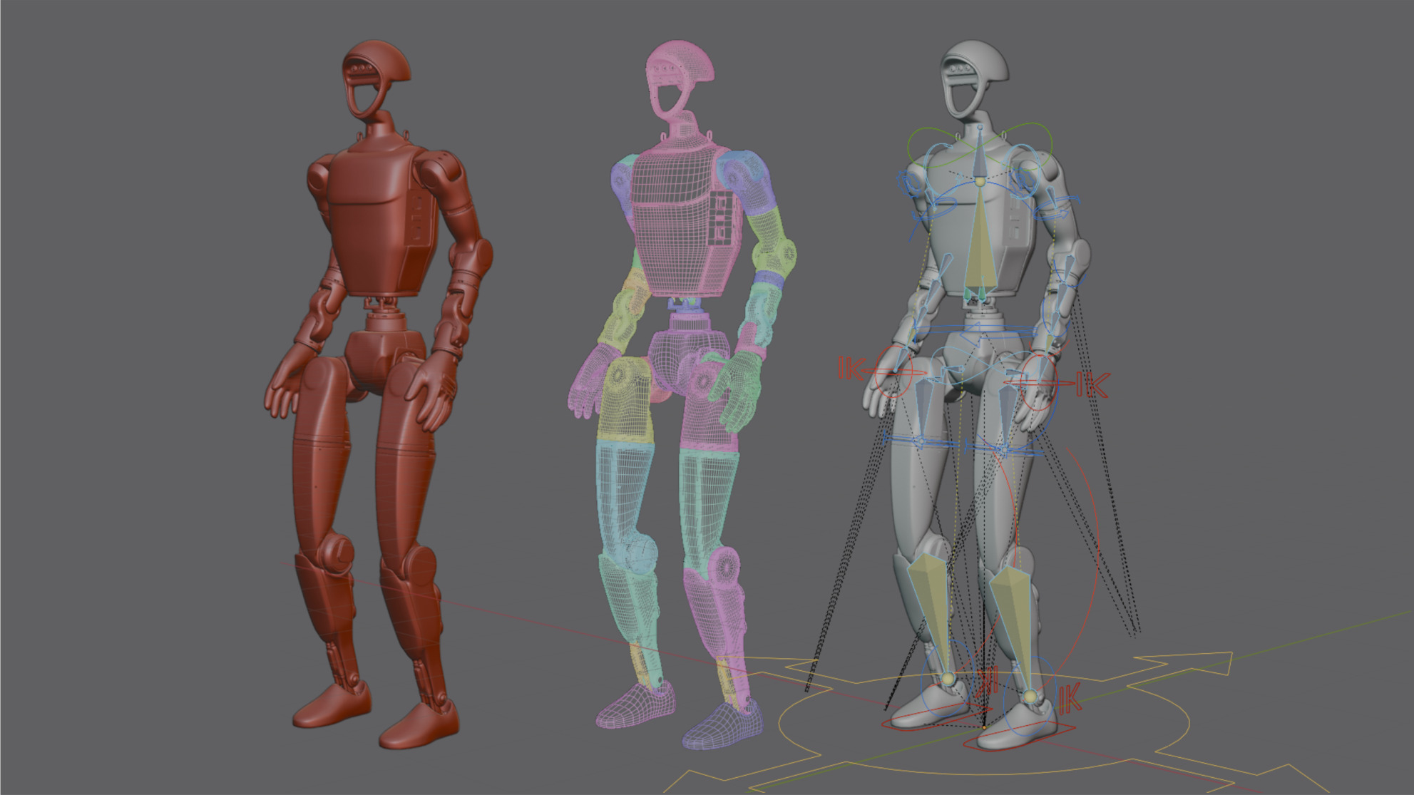 Unitree G1 robot 3D model_4