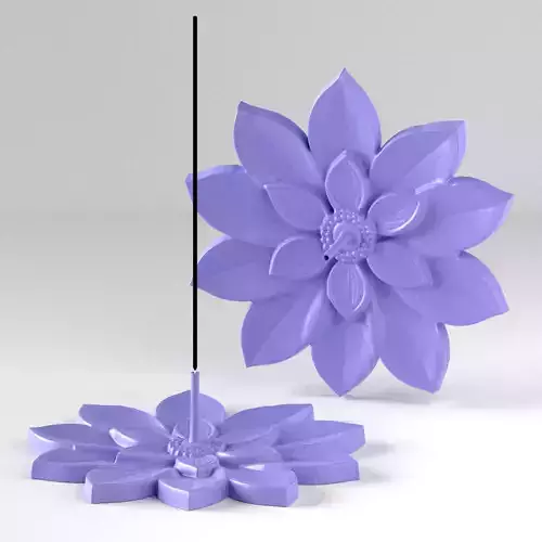 Flower Incense Stick Holder 3D print model