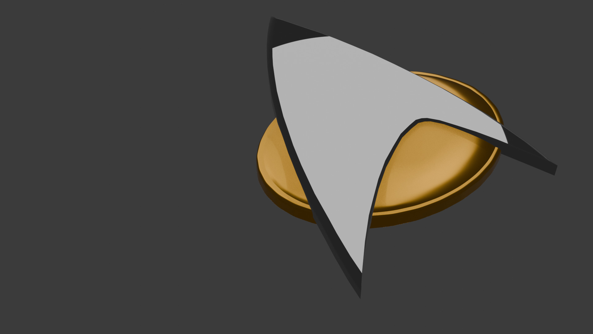 Star Trek The Next Generation Badge 3D model_1