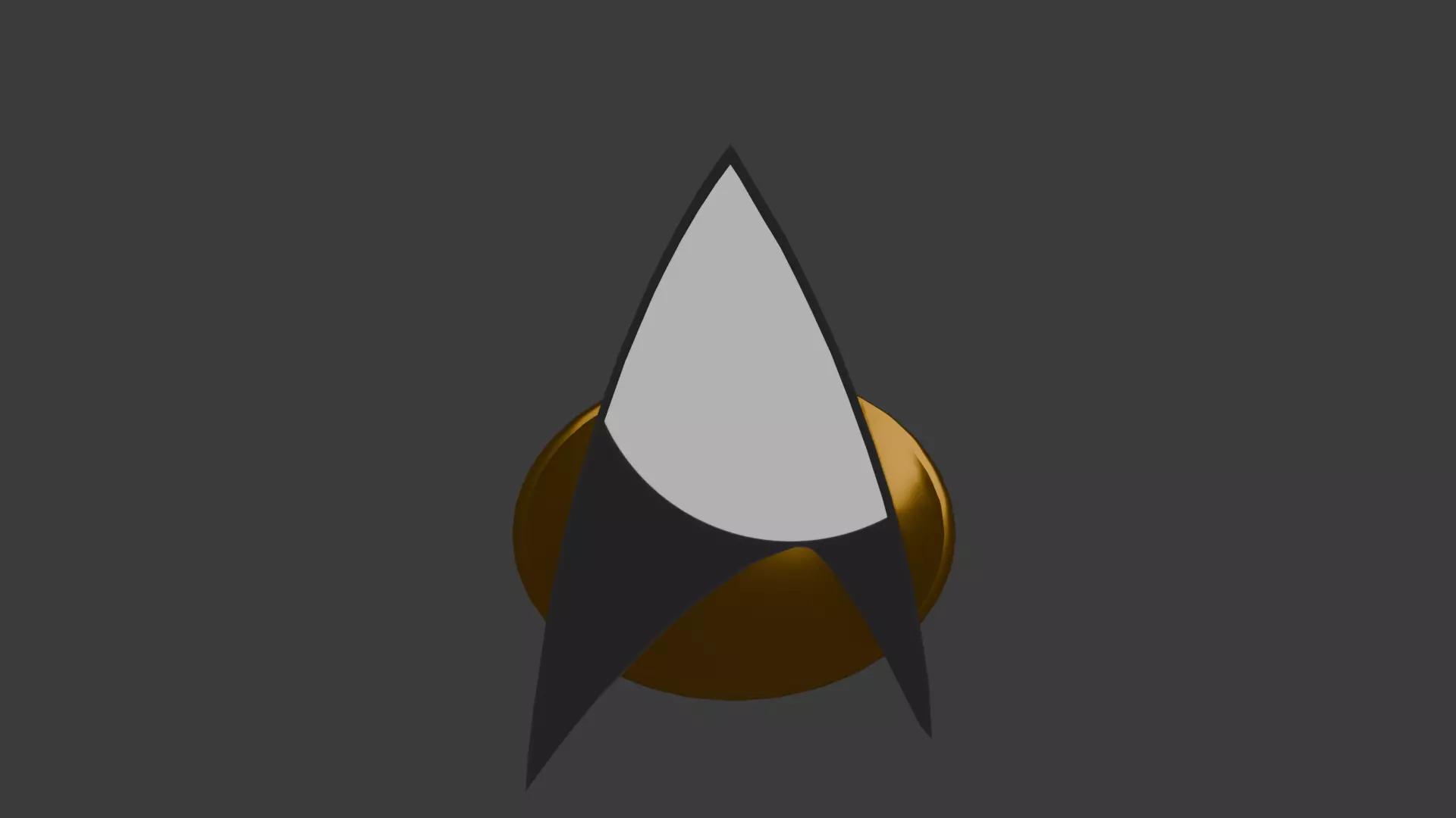 Star Trek The Next Generation Badge 3D model_0