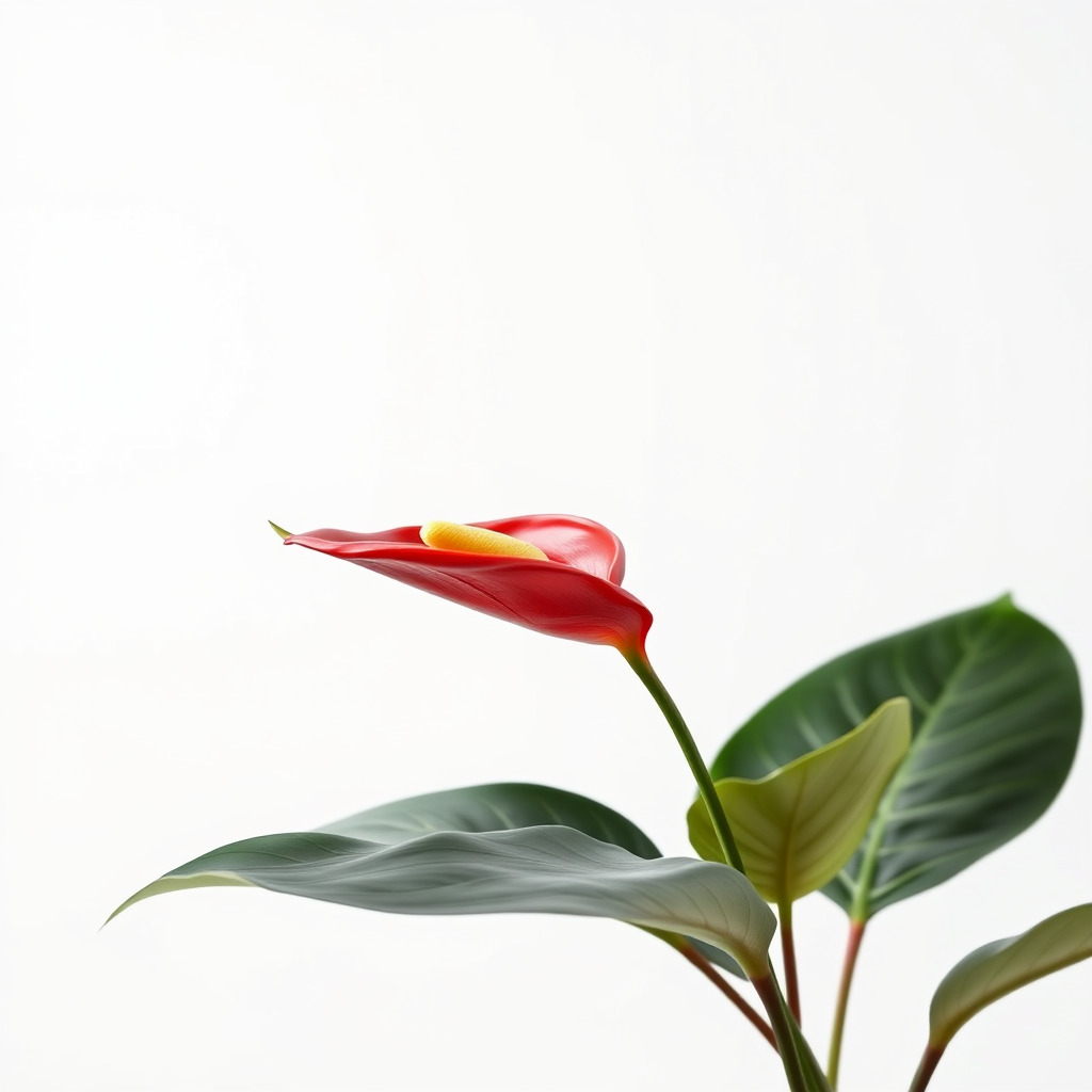 Anthurium Red Glossy Petals model pack Low-poly 3D model_3