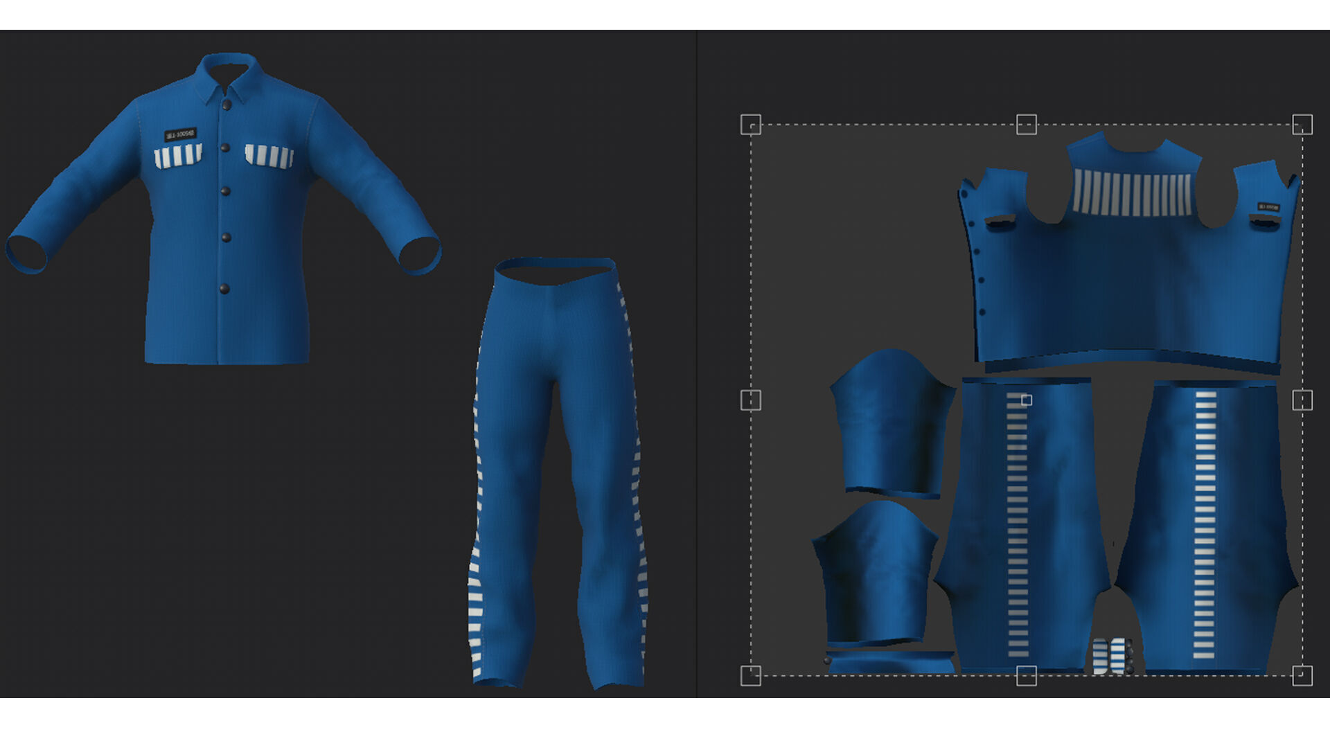 prisoner character Low-poly 3D model_14