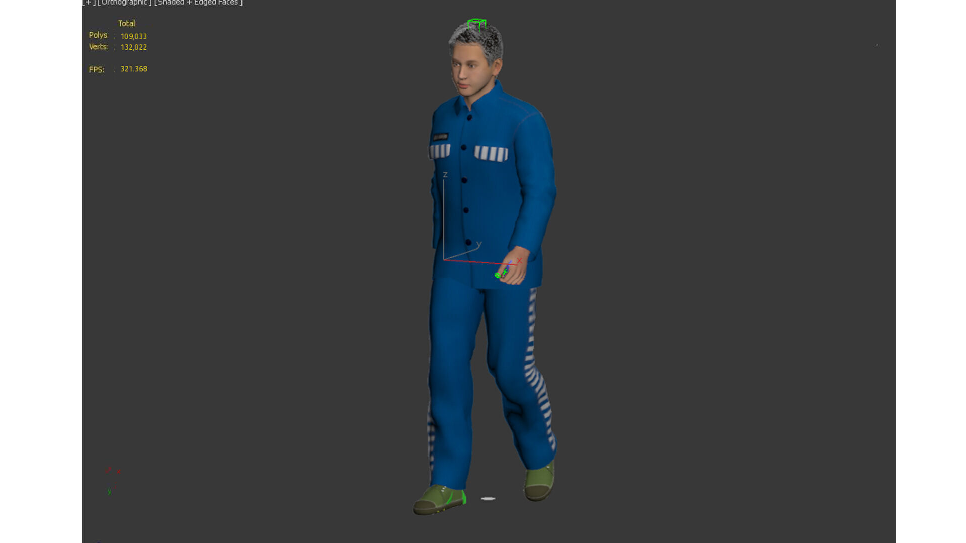 prisoner character Low-poly 3D model_15