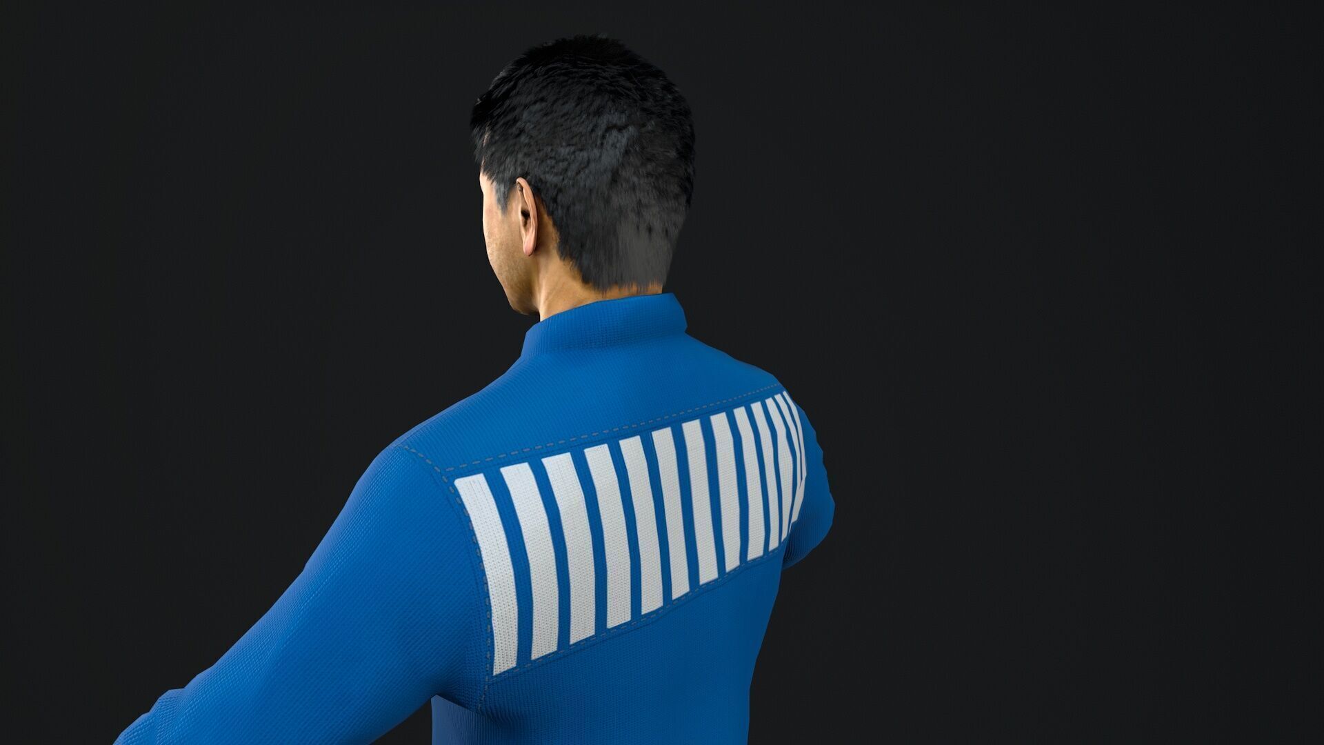 prisoner character Low-poly 3D model_6