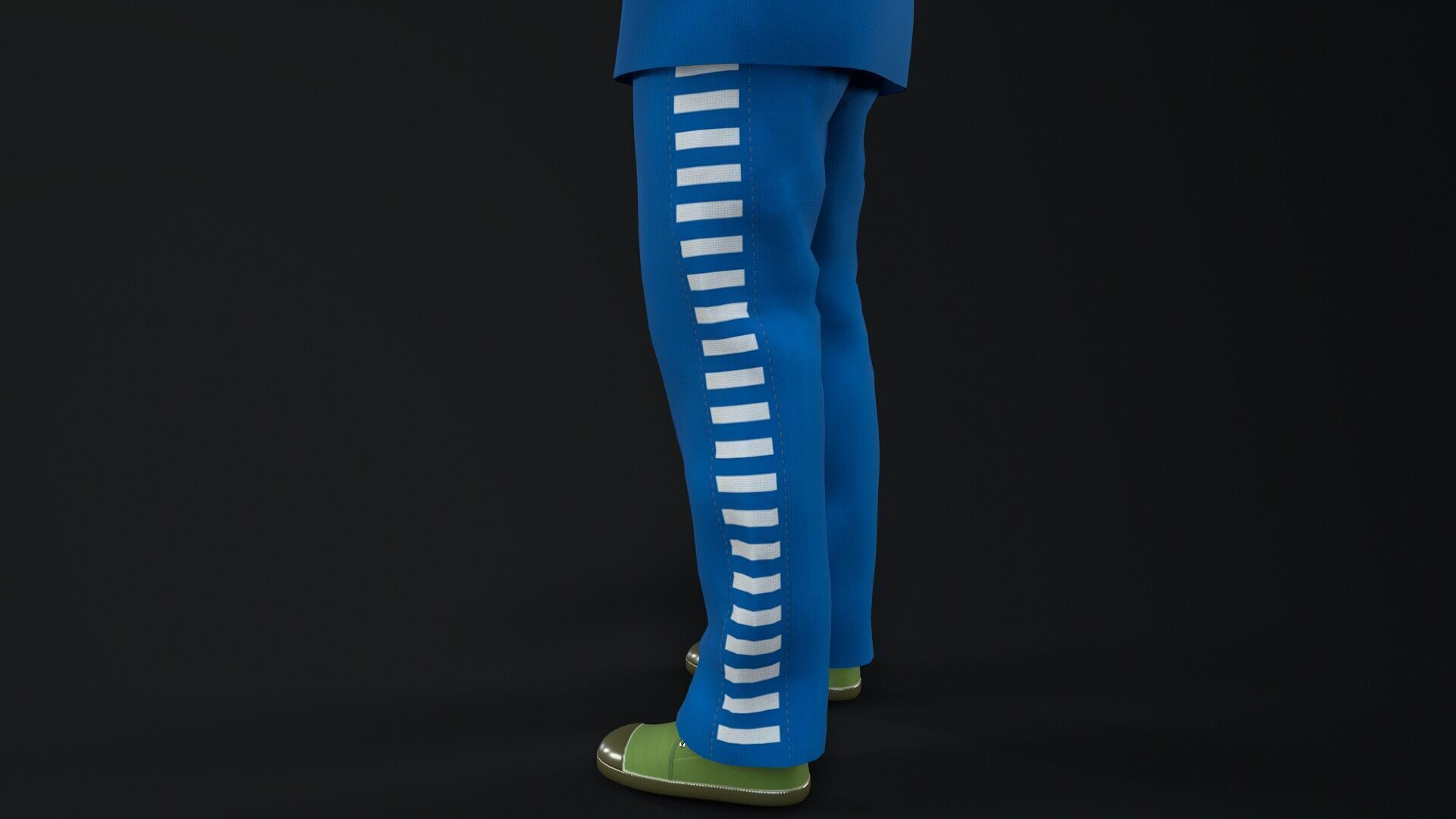 prisoner character Low-poly 3D model_7