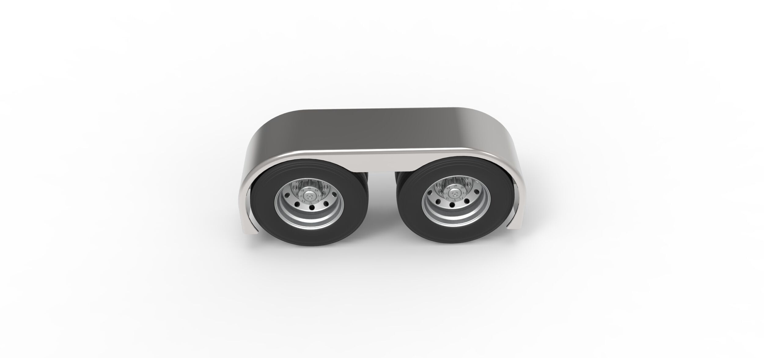 Semi truck Rear fenders Set 3 Scale 1 to 25 3D print model_13