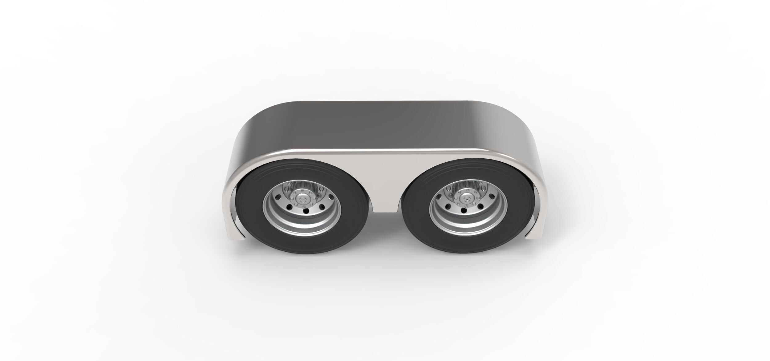 Semi truck Rear fenders Set 3 Scale 1 to 25 3D print model_21