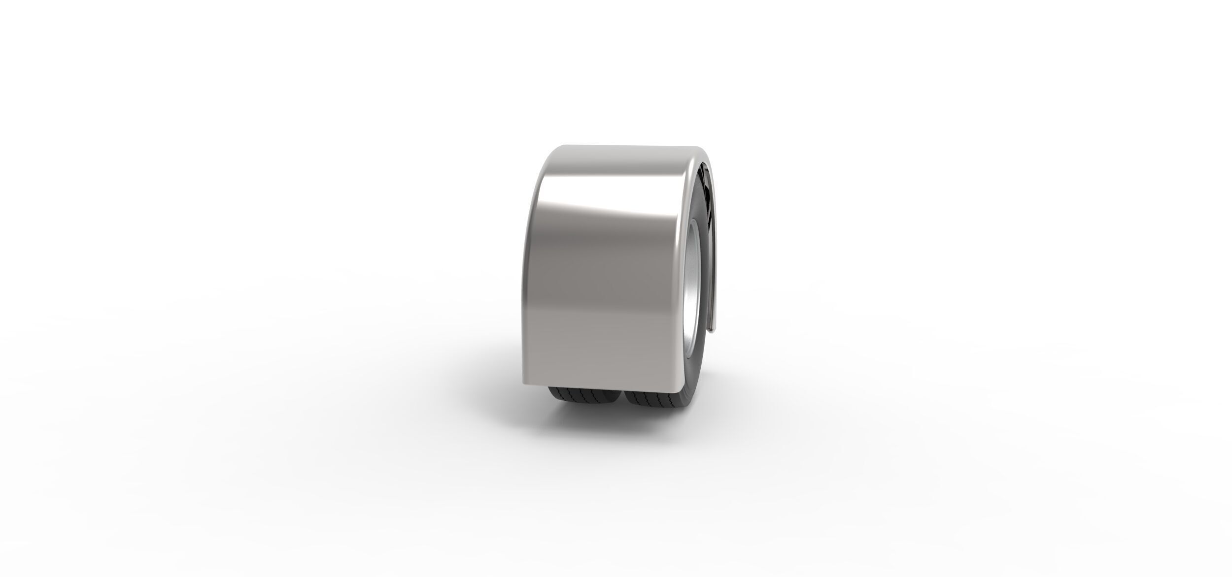 Semi truck Rear fenders Set 3 Scale 1 to 25 3D print model_34