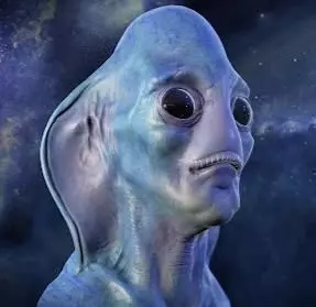 Alien head bust Free 3D print model