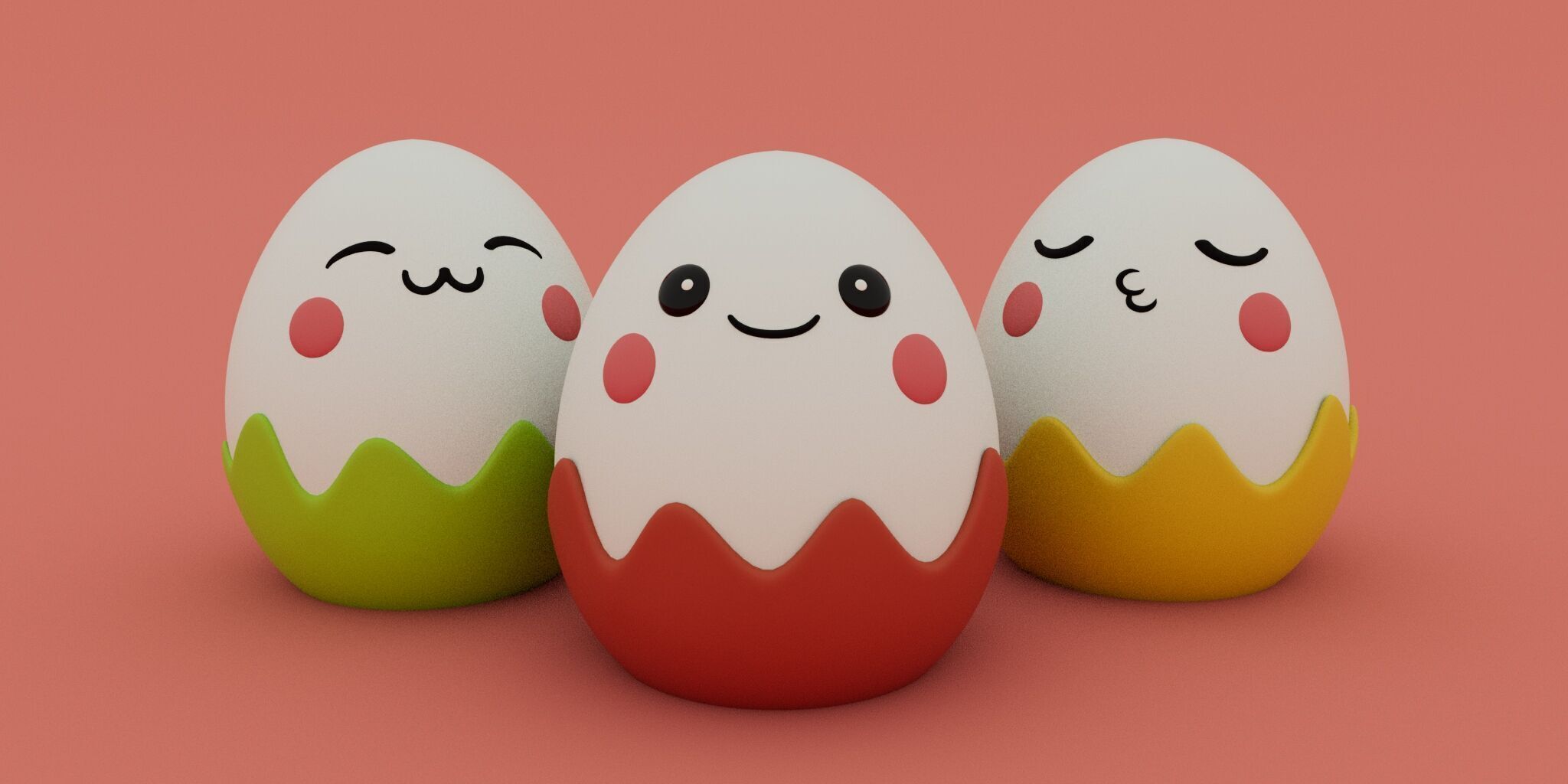Easter Special - Egg Set 01 3D print model_1