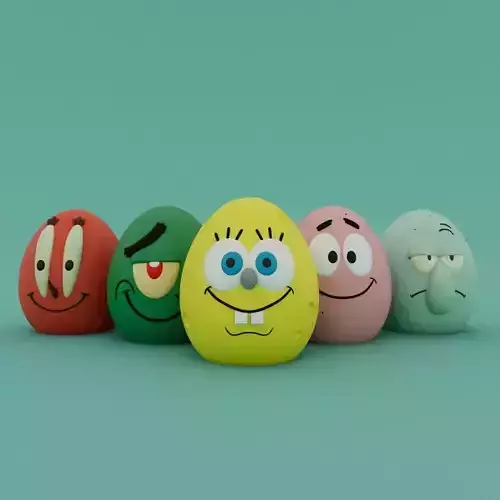 Easter Special - Egg Set 02 3D print model