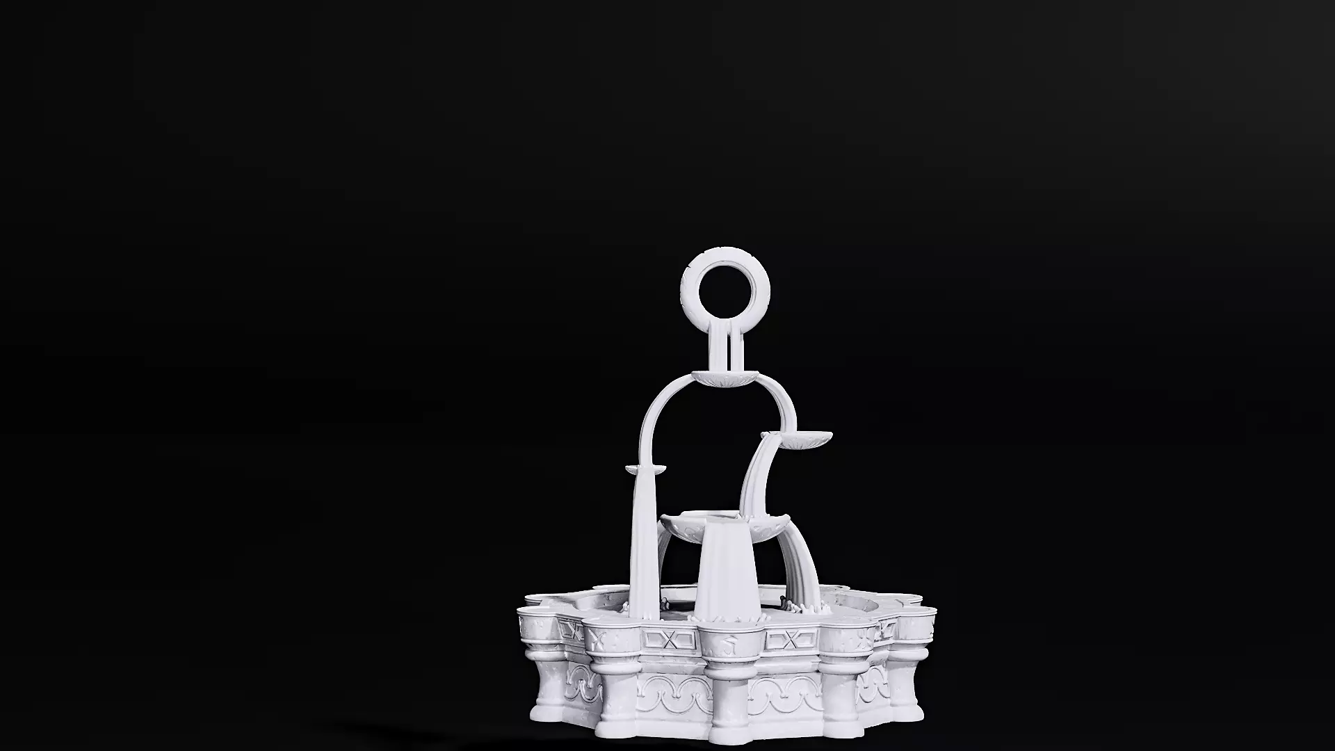 arcane fountain 3D print model_0