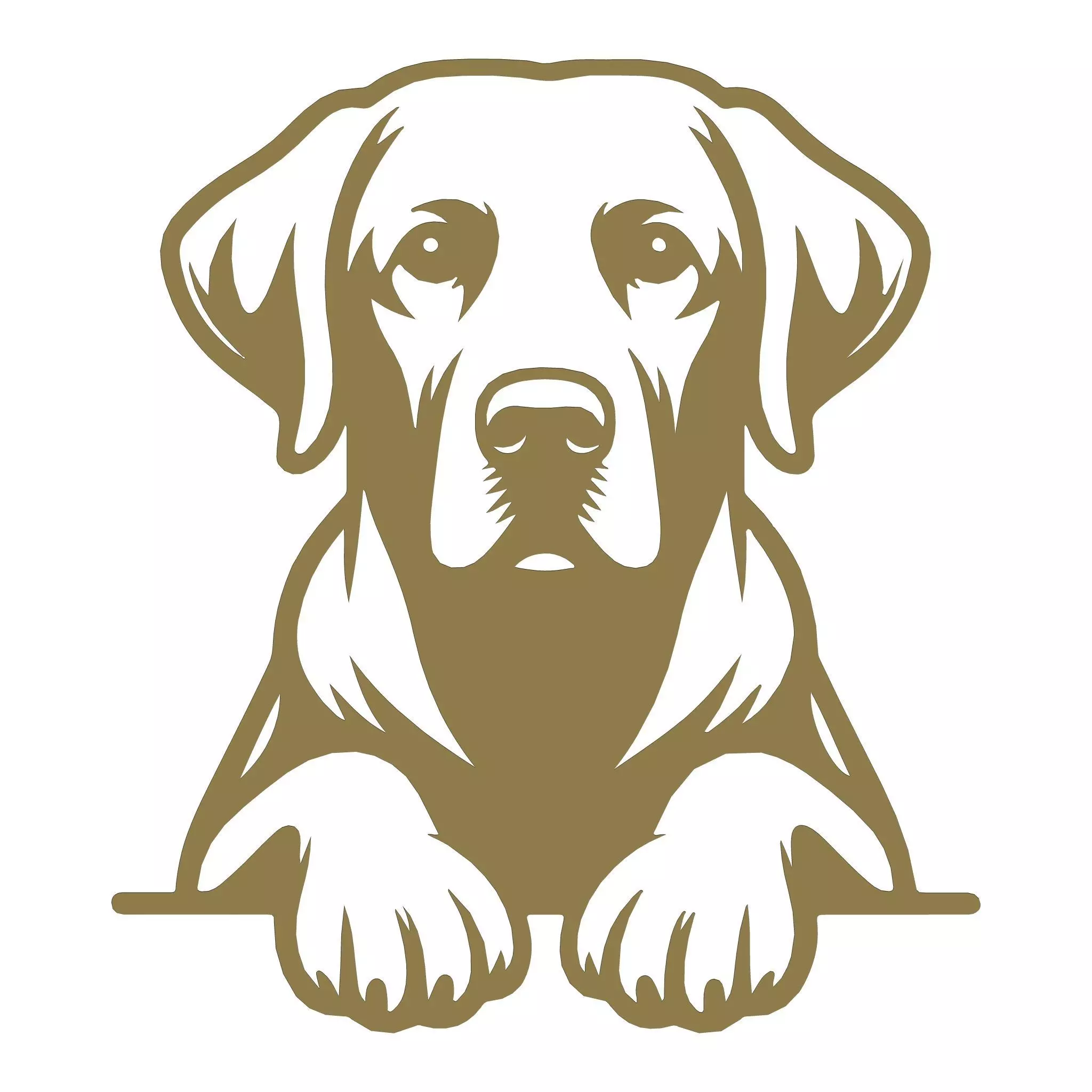 Labrador - Shape 3D print model_0