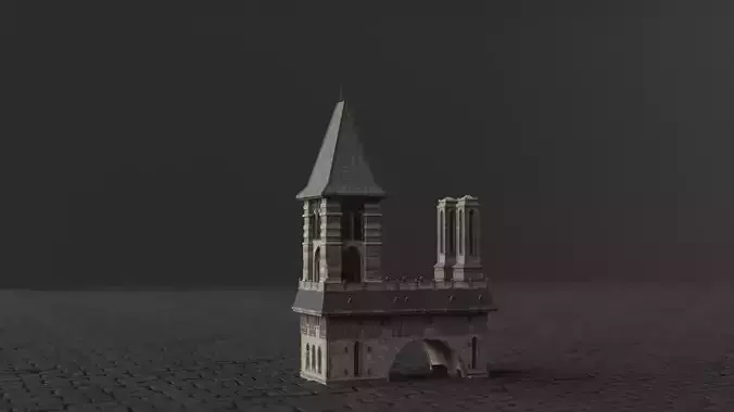 Dark Fantasy House - MDH 3D model