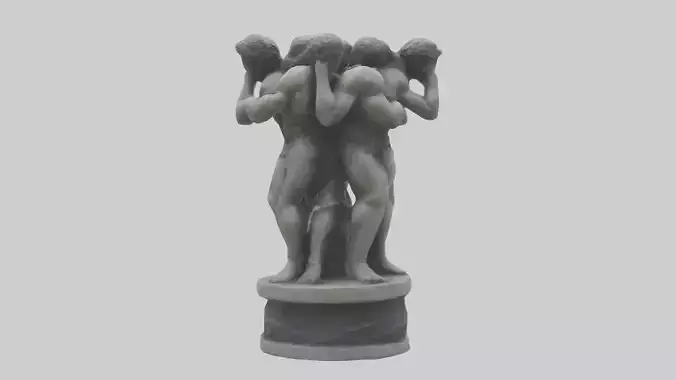 Pillars of Strength statue model