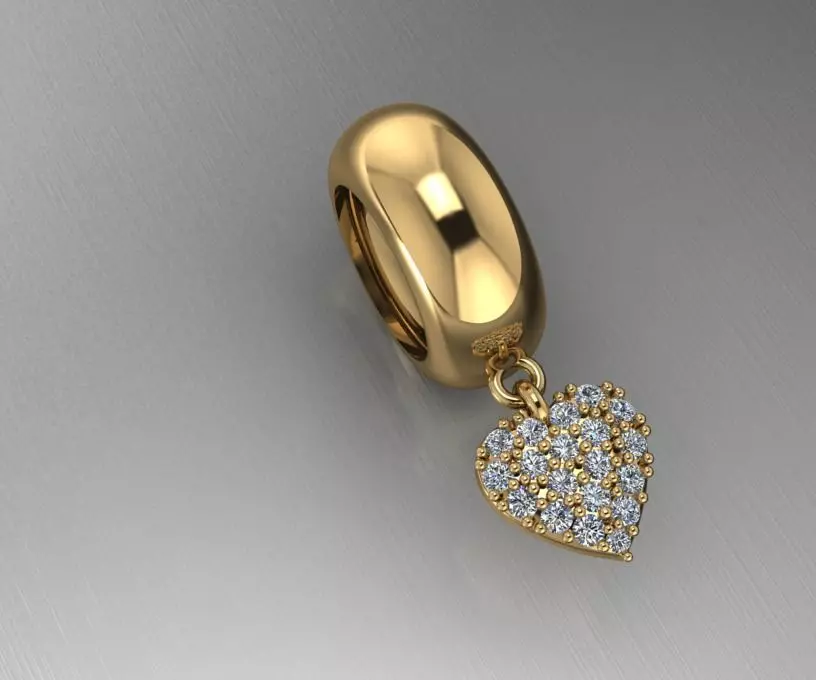 Charm Necklace Pendant 3D Model Collection 3D print model_11