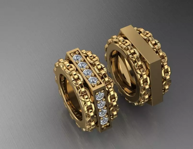 Charm Necklace Pendant 3D Model Collection 3D print model_22