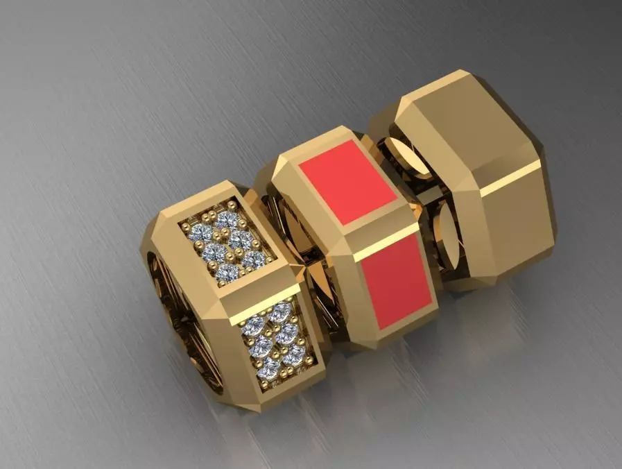 Charm Necklace Pendant 3D Model Collection 3D print model_7