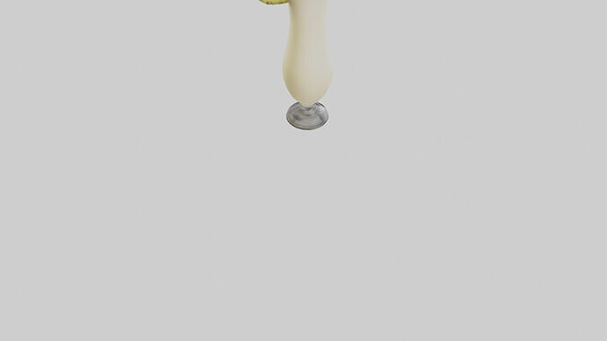 Pina colada smoothie model Low-poly 3D model 5
