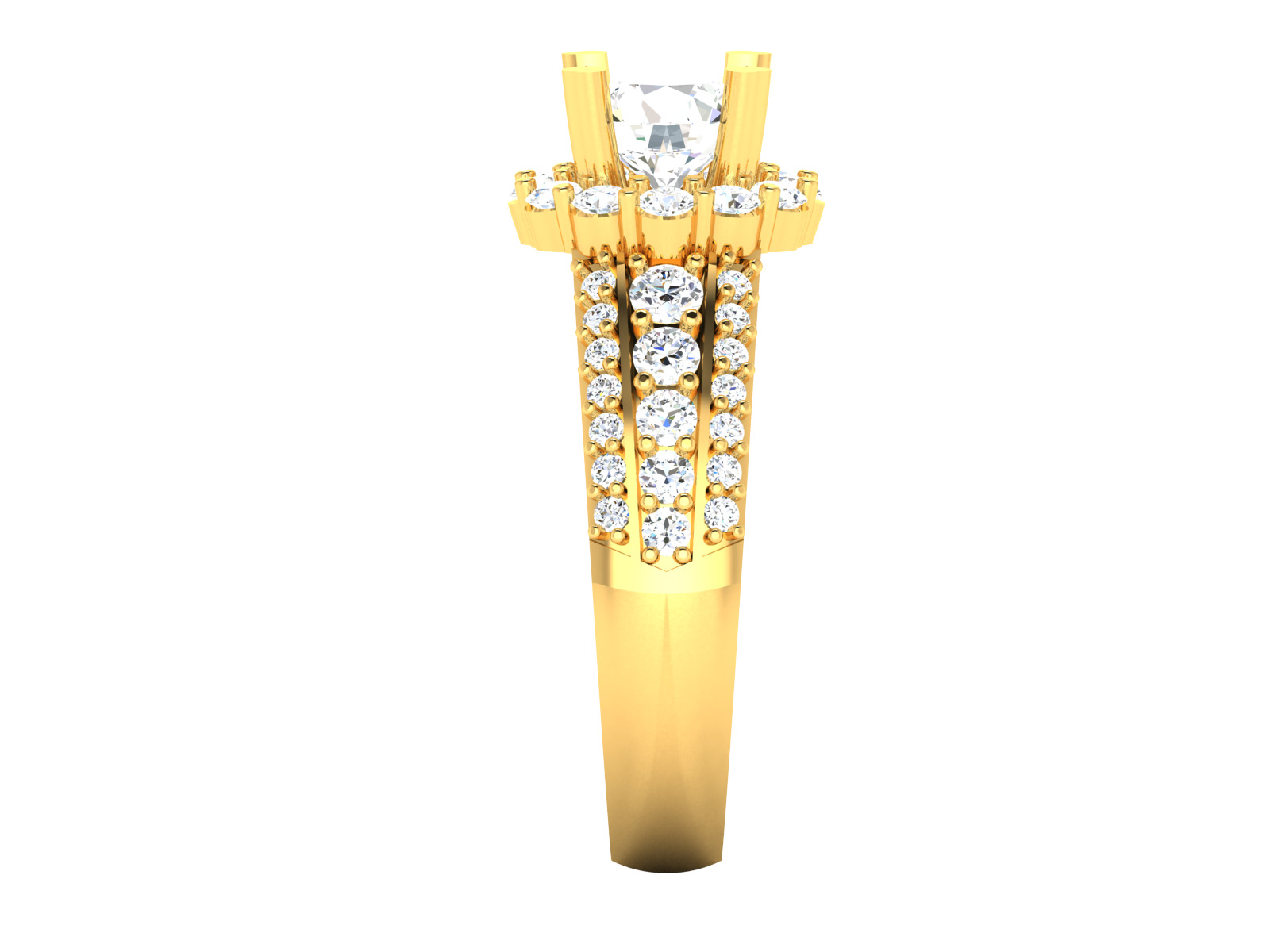 Women Ring Render 3dm STL OBJ FBX Details 3D print model_3