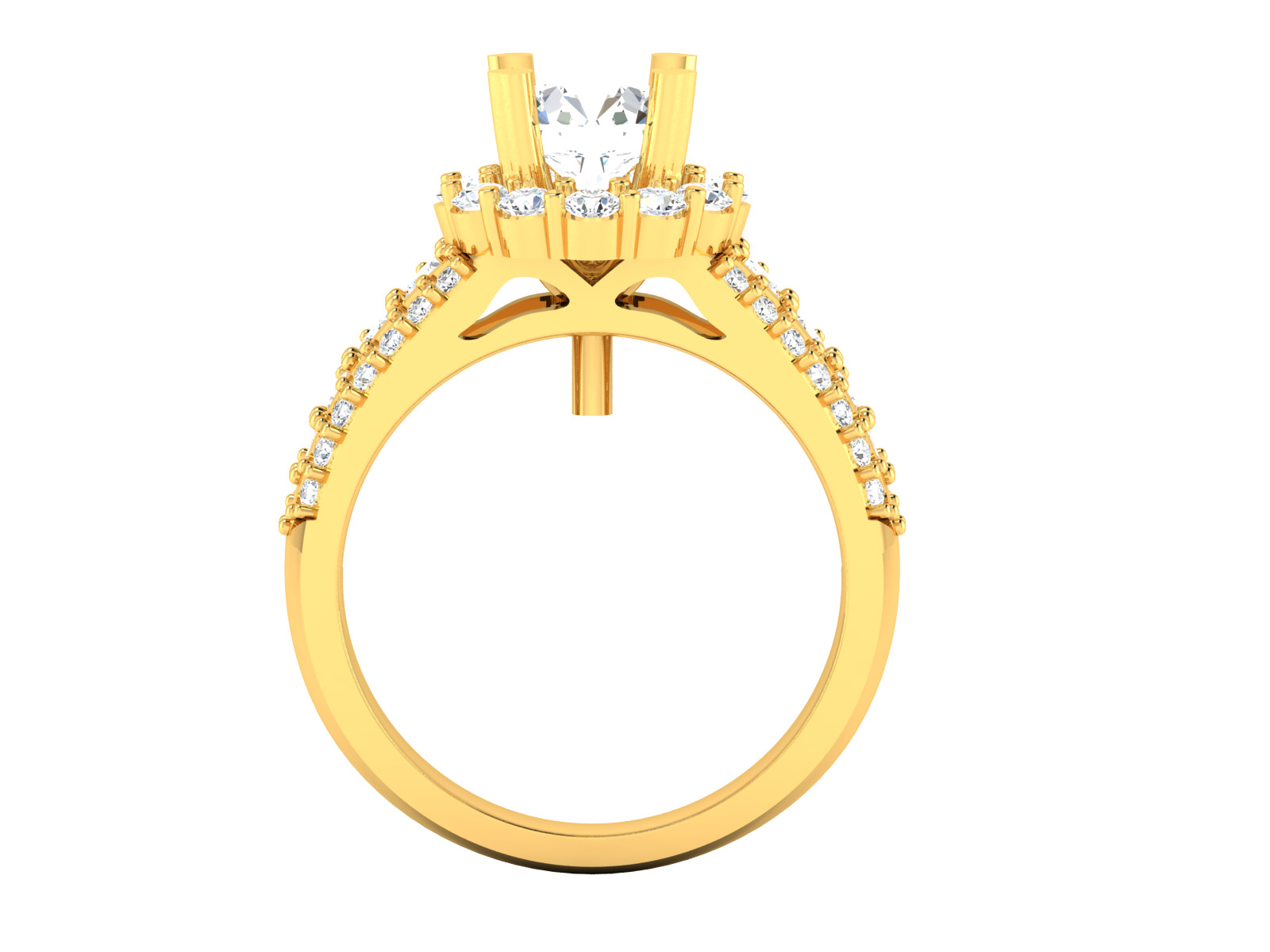 Women Ring Render 3dm STL OBJ FBX Details 3D print model_2