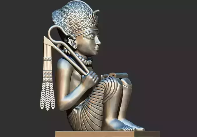 Tutankhamun Gold Pendant of Amenhotep III 3d printable model