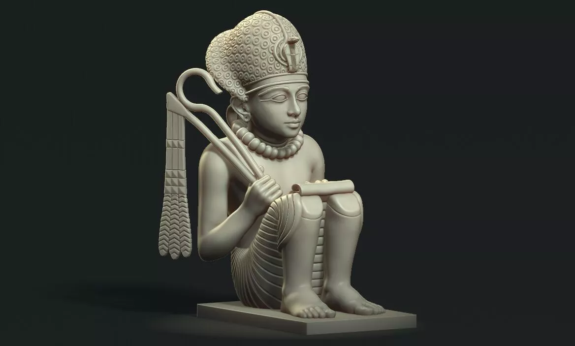 Tutankhamun Gold Pendant of Amenhotep III 3d printable model 3D print model